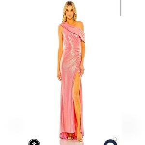 Mac duggal 27152 Elegant Pink One-Shoulder Gown